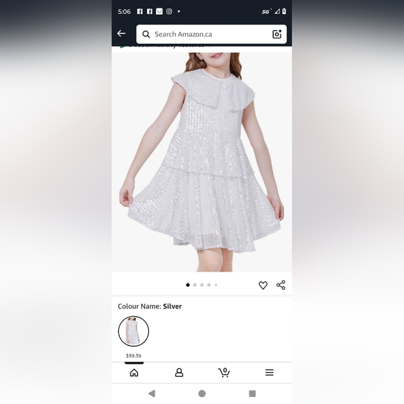 Girls Green Sequin Sleeveless Dress - Picture 8 of 9